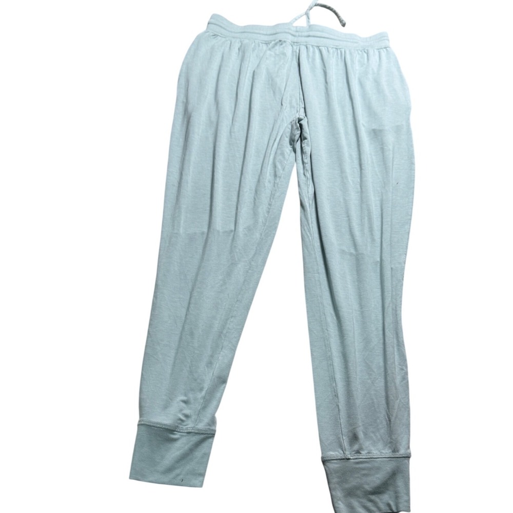Tommy John Lounge Jogger Pants Mens Large Blue Green Excellent 2021 Modal Soft - Picture 2 of 6